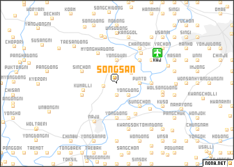 map of Sŏngsan