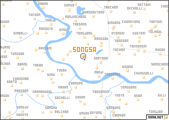 map of Sŏngsa