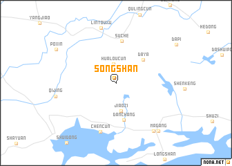 map of Songshan