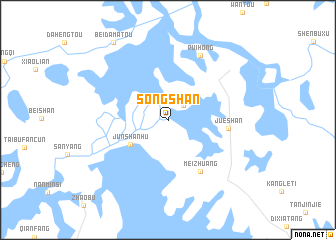 map of Songshan