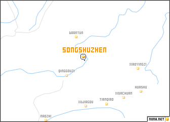 map of Songshuzhen