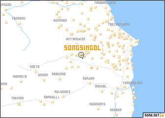 map of Sŏngsim-gol