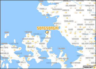 map of Songsŏng-ni