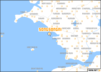 map of Songsŏng-ni