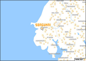 map of Songŭm-ni