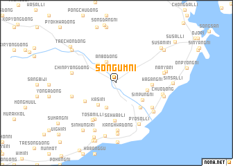 map of Sŏngŭm-ni