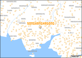 map of Songwangha-dong