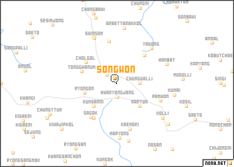 map of Songwŏn