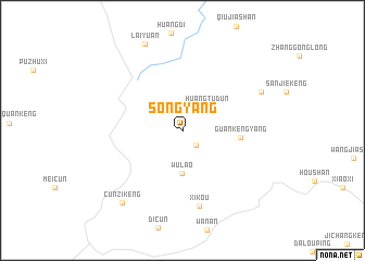 map of Songyang