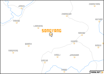 map of Songyang