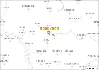 map of Songyuan