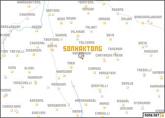 map of Sŏnhak-tong