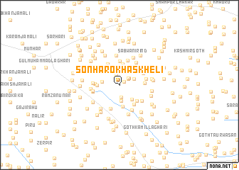 map of Sonhāro Khāskheli