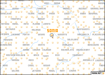 map of Sonia