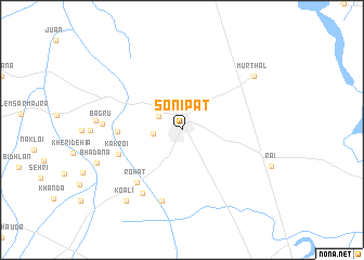 map of Sonīpat