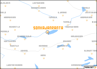 map of Sonkajanranta
