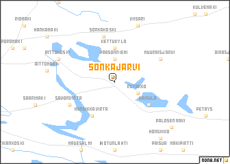 map of Sonkajärvi