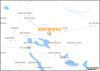 map of Sonkakoski