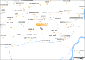 map of Sonkan