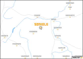 map of Sonkélé