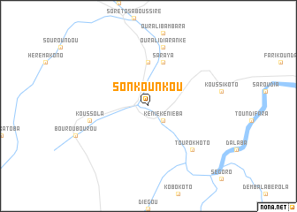 map of Sonkounkou