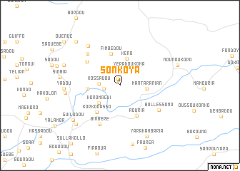 map of Sonkoya