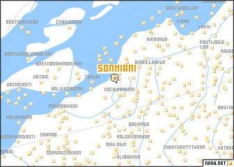 map of Sonmiāni