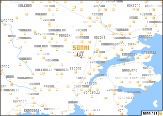 map of Sŏnmi