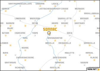 map of Sonnac