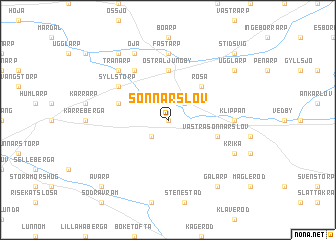 map of Sönnarslöv