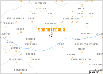 map of Sonnat-e Bālā