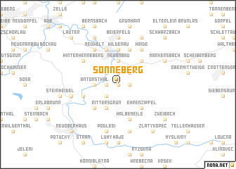 map of Sonneberg