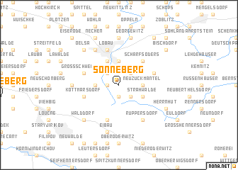 map of Sonneberg