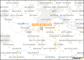 map of Sonnenberg