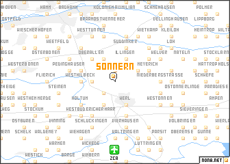 map of Sönnern