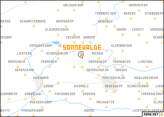 map of Sonnewalde