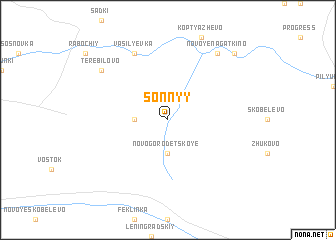 map of Sonnyy