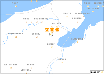 map of Sonoma