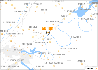 map of Sonoma