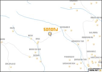 map of Sononj