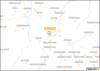 map of Sonon