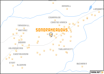 map of Sonora Meadows