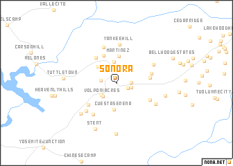 map of Sonora