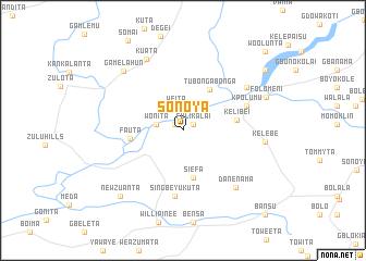 map of Sonoya