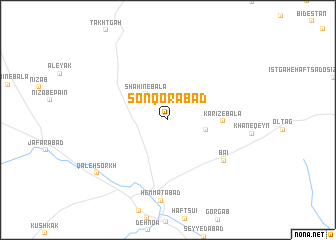 map of Sonqorābād