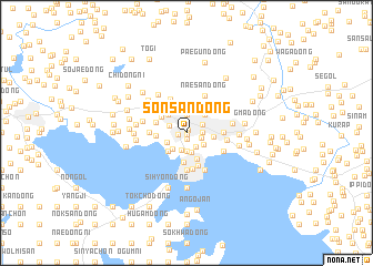 map of Sŏnsan-dong