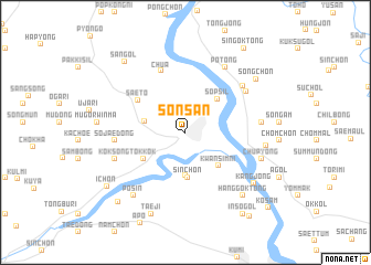 map of Sŏnsan