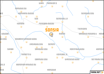 map of Sonsia