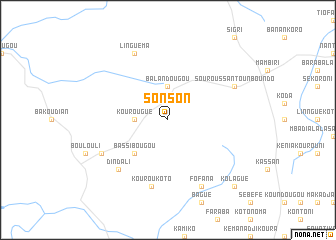 map of Sonson