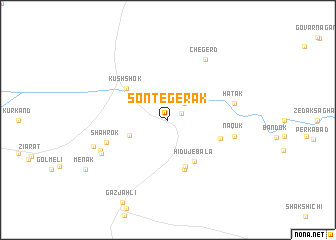 map of Sont-e Gerāk